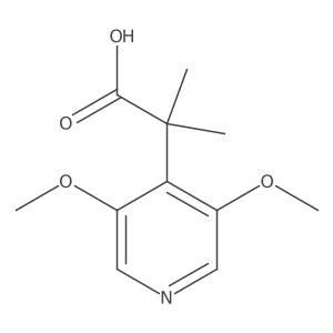 2-(3,5-Dimethoxypyridin-4-yl)-2-methylpropanoic acid Structure