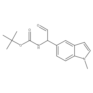 tert-butyl N-[1-(1-methyl-1H-indol-5-yl)-2-oxoethyl]carbamate Structure