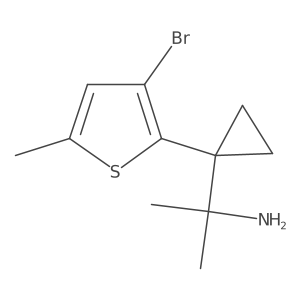 2-[1-(3-Bromo-5-methylthiophen-2-yl)cyclopropyl]propan-2-amine Structure