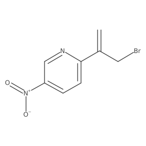2-(3-Bromoprop-1-en-2-yl)-5-nitropyridine结构式