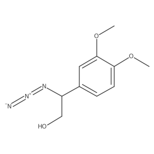 2-Azido-2-(3,4-dimethoxyphenyl)ethan-1-ol Structure
