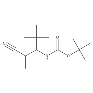 tert-butyl N-(1-cyano-1,3,3-trimethylbutan-2-yl)carbamate Structure