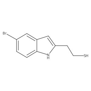 2-(5-bromo-1H-indol-2-yl)ethane-1-thiol结构式