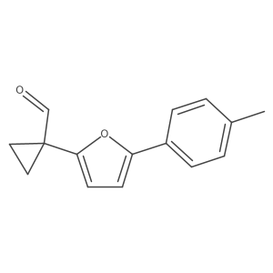 1-[5-(4-Methylphenyl)furan-2-yl]cyclopropane-1-carbaldehyde结构式