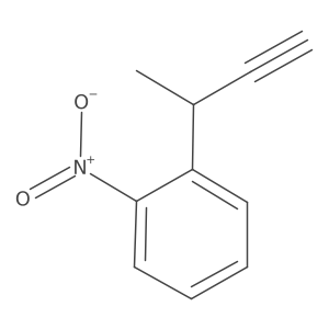 1-(But-3-yn-2-yl)-2-nitrobenzene结构式