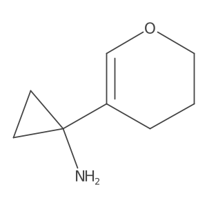 1-(3,4-dihydro-2H-pyran-5-yl)cyclopropan-1-amine结构式