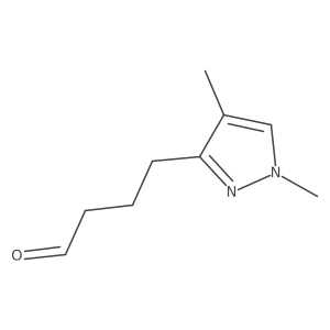 4-(1,4-dimethyl-1H-pyrazol-3-yl)butanal结构式
