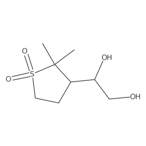 3-(1,2-Dihydroxyethyl)-2,2-dimethyl-1lambda6-thiolane-1,1-dione Structure
