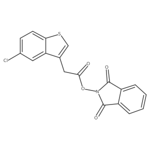 1,3-dioxo-2,3-dihydro-1H-isoindol-2-yl 2-(5-chloro-1-benzothiophen-3-yl)acetate结构式