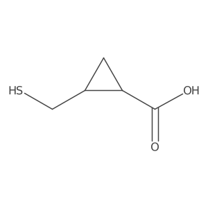 2-(Mercaptomethyl)cyclopropanecarboxylic acid结构式