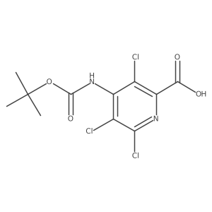 4-{[(Tert-butoxy)carbonyl]amino}-3,5,6-trichloropyridine-2-carboxylic acid结构式