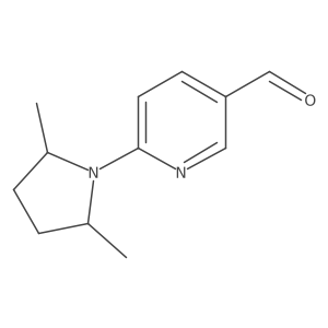 6-(2,5-Dimethylpyrrolidin-1-yl)pyridine-3-carbaldehyde Structure