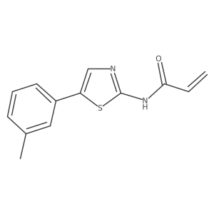 N-[5-(3-Methylphenyl)-1,3-thiazol-2-yl]prop-2-enamide Structure