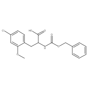 2-{[(Benzyloxy)carbonyl]amino}-3-(4-chloro-2-methoxyphenyl)propanoic acid Structure