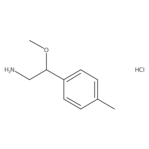 2-Methoxy-2-(4-methylphenyl)ethan-1-aminehydrochloride结构式