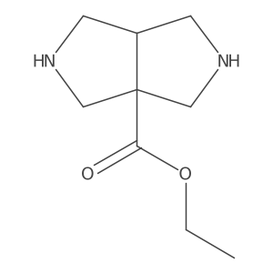 Ethyloctahydropyrrolo[3,4-c]pyrrole-3a-carboxylate Structure