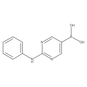 (2-Anilinopyrimidin-5-YL)boronic acid结构式