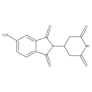 5-amino-2-(2,6-dioxopiperidin-4-yl)-2,3-dihydro-1H-isoindole-1,3-dione结构式