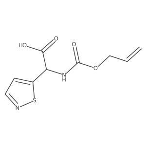 2-{[(Prop-2-en-1-yloxy)carbonyl]amino}-2-(1,2-thiazol-5-yl)acetic acid结构式
