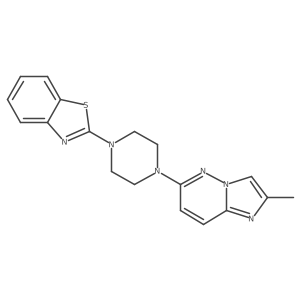 2-(4-{2-Methylimidazo[1,2-b]pyridazin-6-yl}piperazin-1-yl)-1,3-benzothiazole Structure