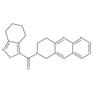 3-{6H,7H,8H,9H-pyrido[2,3-b]1,6-naphthyridine-7-carbonyl}-4,5,6,7-tetrahydro-2,1-benzoxazole结构式