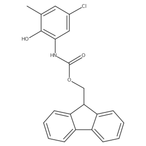 (9H-fluoren-9-yl)methyl N-(5-chloro-2-hydroxy-3-methylphenyl)carbamate结构式