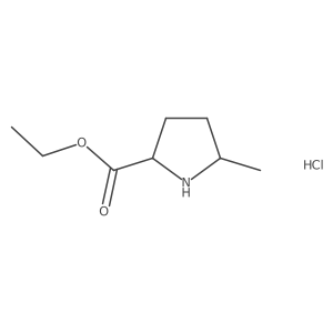 Ethyl (2S,5S)-5-methylpyrrolidine-2-carboxylate hydrochloride结构式