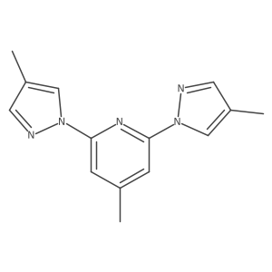 4-Methyl-2,6-bis(4-methyl-1H-pyrazol-1-yl)pyridine Structure