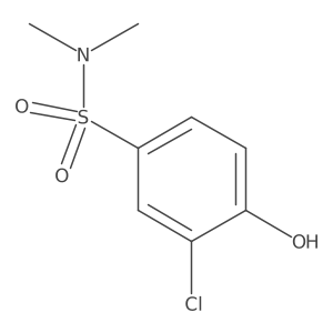 3-Chloro-4-hydroxy-N,N-dimethylbenzenesulfonamide结构式
