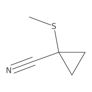 1-(Methylsulfanyl)cyclopropane-1-carbonitrile Structure