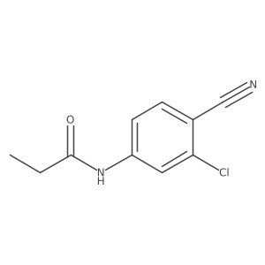 N-(3-chloro-4-cyanophenyl)propanamide Structure