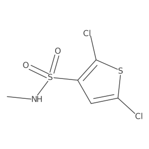 2,5-Dichloro-N-methyl-3-thiophenesulfonamide结构式