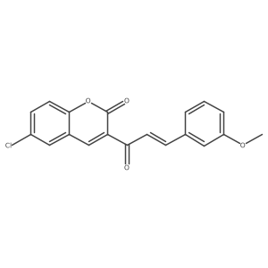 6-chloro-3-[(2E)-3-(3-methoxyphenyl)prop-2-enoyl]-2H-chromen-2-one Structure