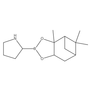 (S)-2-((3AR,4R,6R,7aS)-3a,5,5-trimethylhexahydro-4,6-methanobenzo[d][1,3,2]dioxaborol-2-yl)pyrrolidine Structure