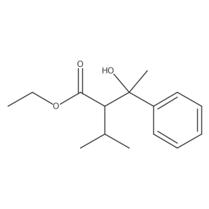 Ethyl 2-Isopropyl-3-hydroxy-3-methyl-3-phenylpropionate Structure