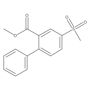 4-Methanesulfonyl-biphenyl-2-carboxylic acid methyl ester Structure