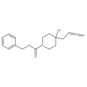 4-(Azidomethyl)-1-Cbz-piperidin-4-ol结构式