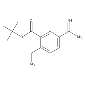 tert-Butyl 2-(aminomethyl)-5-carbamimidoylbenzoate Structure