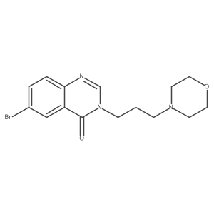 6-Bromo-3-(3-morpholin-4-ylpropyl)quinazolin-4(3H)-one Structure