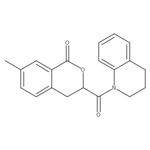 3-(3,4-dihydroquinolin-1(2H)-ylcarbonyl)-7-methyl-3,4-dihydro-1H-isochromen-1-one结构式
