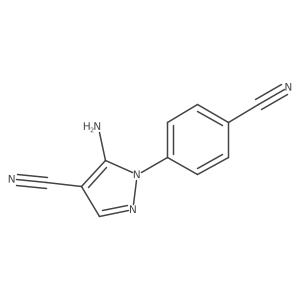 5-Amino-1-(4-cyanophenyl)-1h-pyrazole-4-carbonitrile结构式