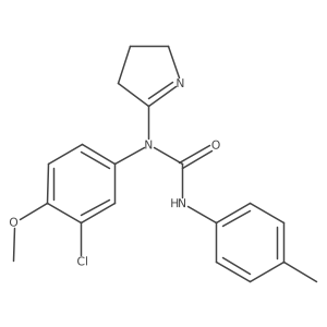 1-(3-chloro-4-methoxyphenyl)-1-(3,4-dihydro-2H-pyrrol-5-yl)-3-(p-tolyl)urea结构式