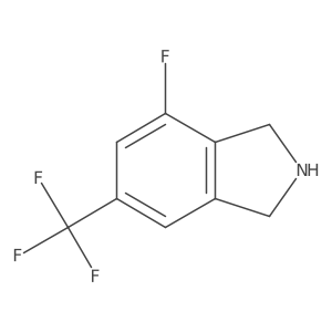 1H-Isoindole, 4-fluoro-2,3-dihydro-6-(trifluoromethyl)-结构式