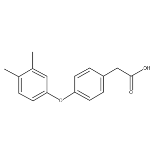 2-(4-(3,4-Dimethylphenoxy)phenyl)acetic acid Structure