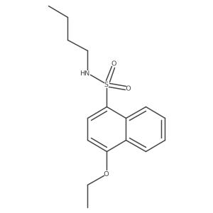 N-butyl-4-ethoxy-1-naphthalenesulfonamide Structure