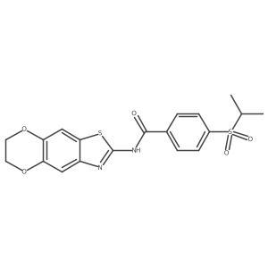N-(6,7-dihydro-[1,4]dioxino[2',3':4,5]benzo[1,2-d]thiazol-2-yl)-4-(isopropylsulfonyl)benzamide Structure