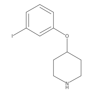 3-Iodophenyl 4-piperidinyl ether结构式
