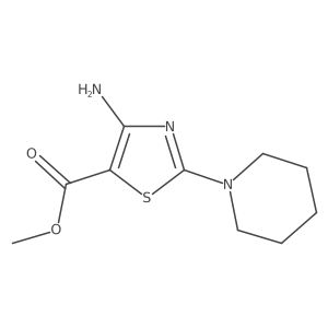 Methyl 4-amino-2-(piperidin-1-yl)thiazole-5-carboxylate Structure