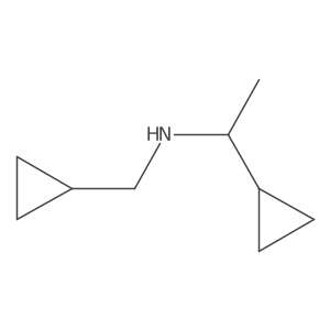(1-Cyclopropylethyl)(cyclopropylmethyl)amine结构式