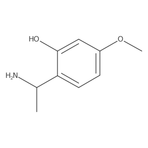 2-(1-Aminoethyl)-5-methoxyphenol结构式